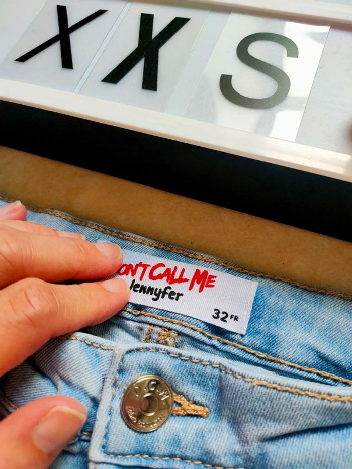 Jegging bleu clair ado fille taille XXS/32 marque Jennyfer - photo numéro 3