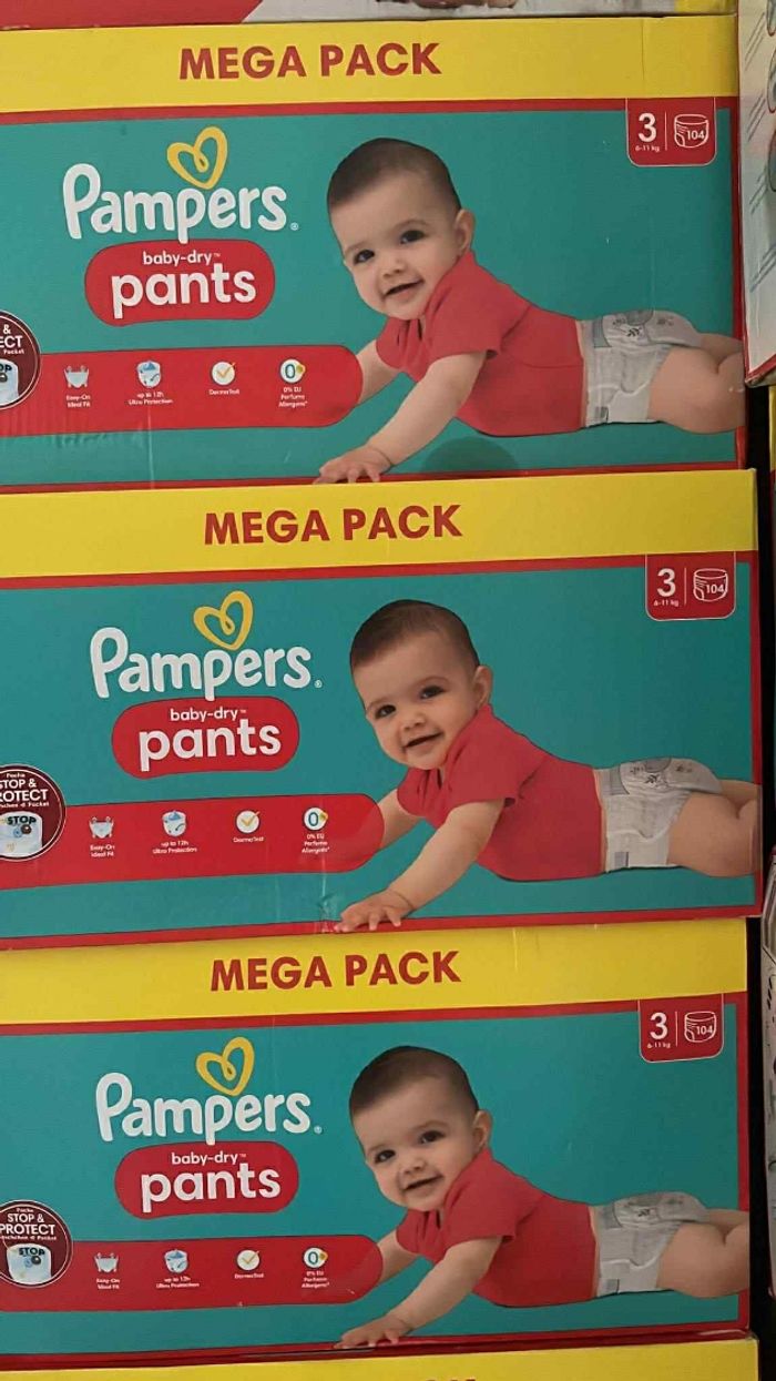 Mega pack de  104 couches pampers pants taille 3