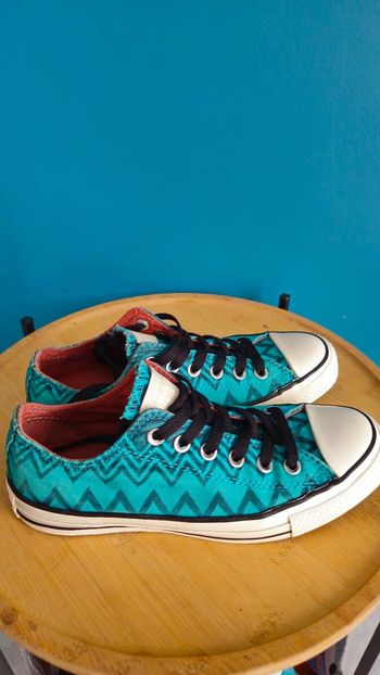 Converse bleu basse taille 38