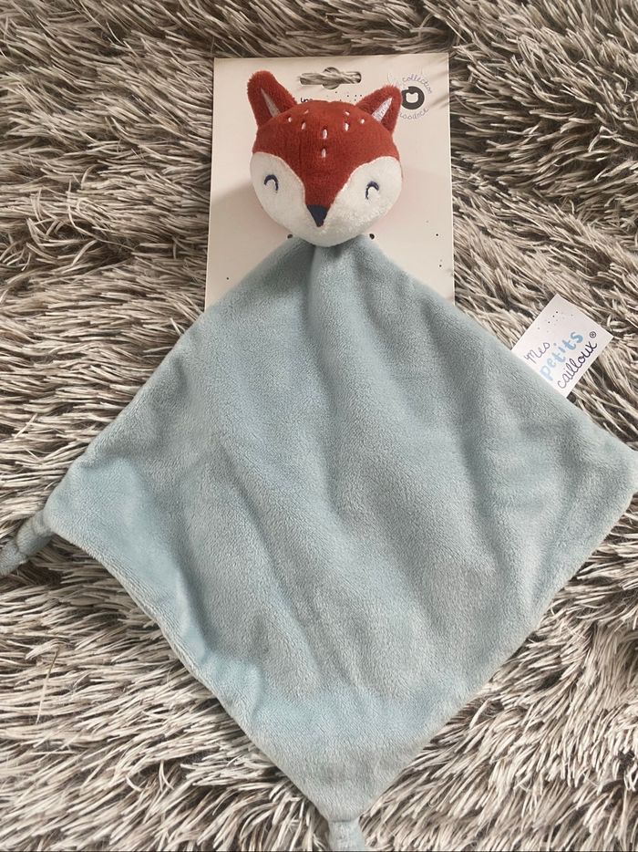 Doudou renard plat mes petits cailloux neuf etiquetté