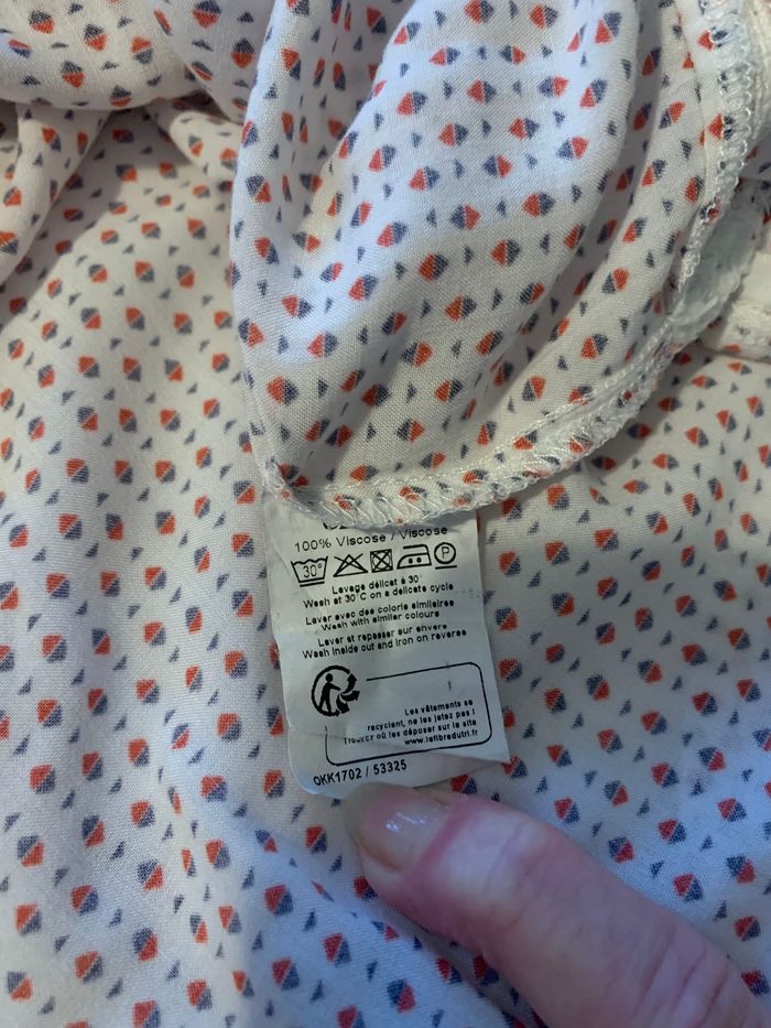 Tunique blanche à petits motifs - photo numéro 4