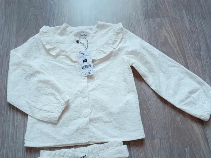 Ensemble chic veste et short fleuri sergent major 6/7 ans - photo numéro 3