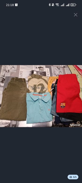 Lot vêtements garçon 5 à 7 ans 