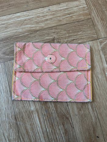 Pochette à savon rose pale vintage