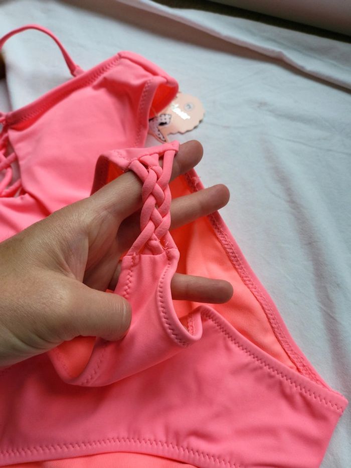 Maillot de bain flashy girly fluo 8 10 ans - photo numéro 5