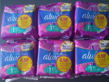 Lot de 6 paquets de lingettes always Platinum normal