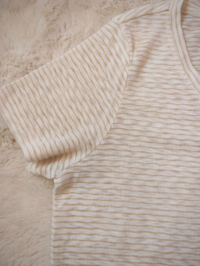 Tee shirt only crème doré 40 manches courtes - photo numéro 3