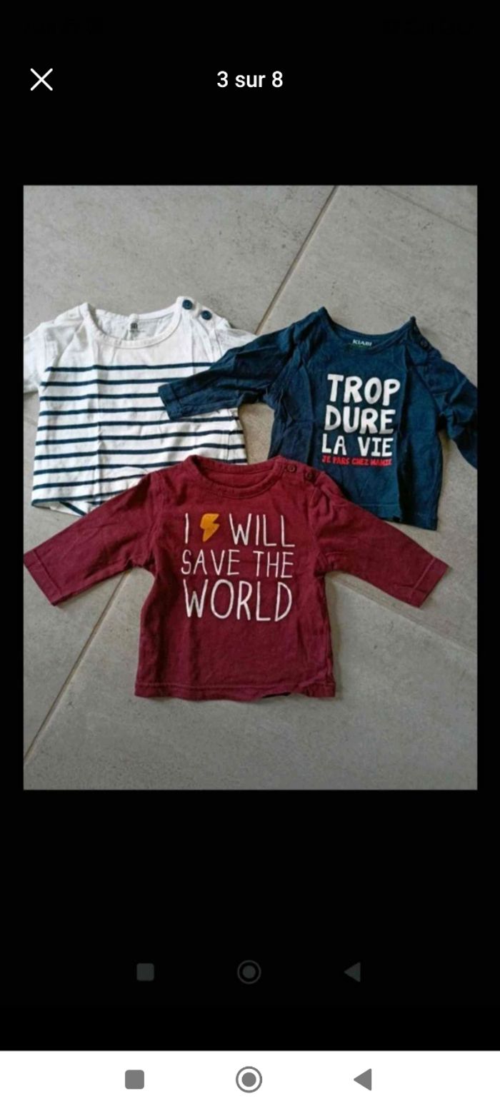 Lot vêtements garçon 1 mois - photo numéro 3