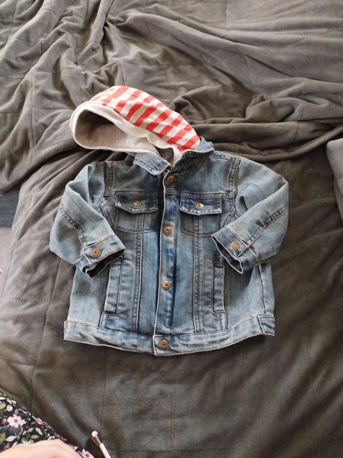 Veste jean's bébé garçon + sweat à capuche inclus neuve - photo numéro 7