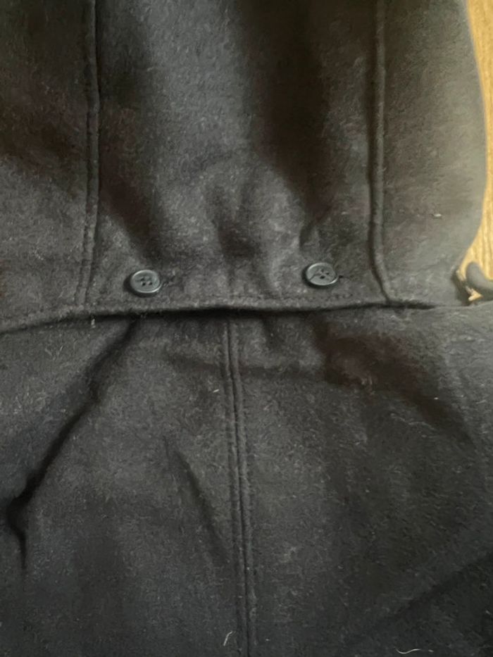 Manteau chaud fourrure fille okaidi bleu marine 3 ans très bon état - photo numéro 8
