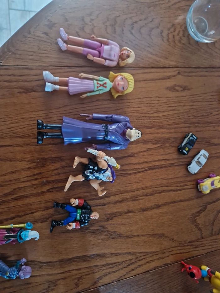 Lot de 5 figurines vintage lego melville scoobidoo etc