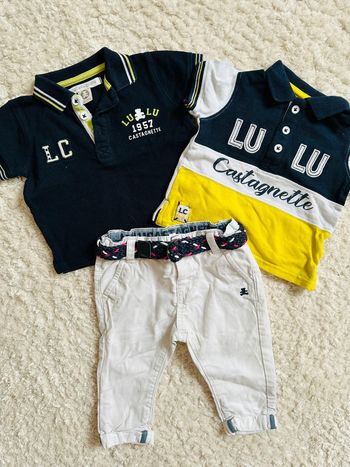 Lot de 3 pièces Lulu Castagnette 6 mois