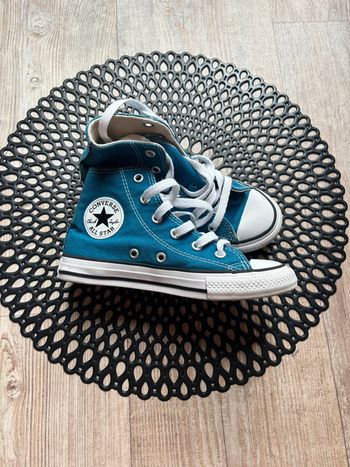 Converse montante bleu