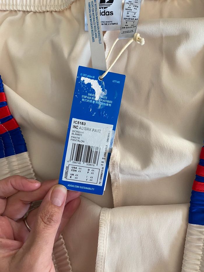 Adidas Adibreak 4XL tricolore curvy grande taille originals satin - photo numéro 7