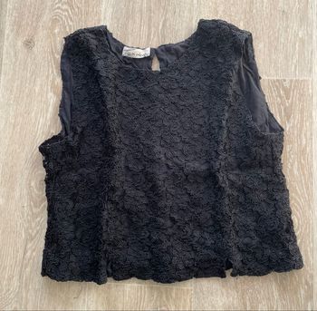 Haut dentelle noir taille XS marque tandem excellent état