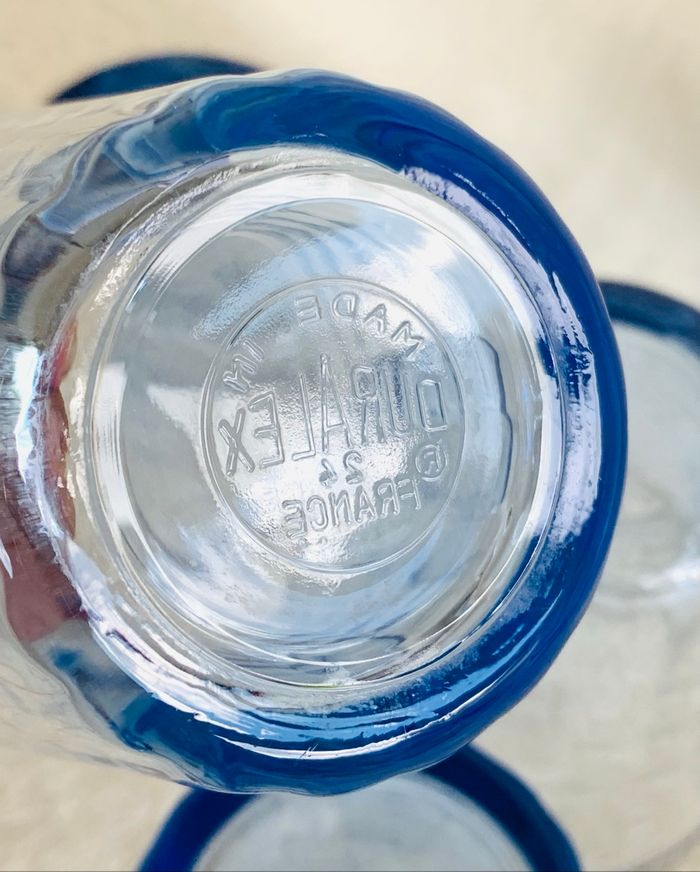 Set 4 verres Duralex bleus - photo numéro 4