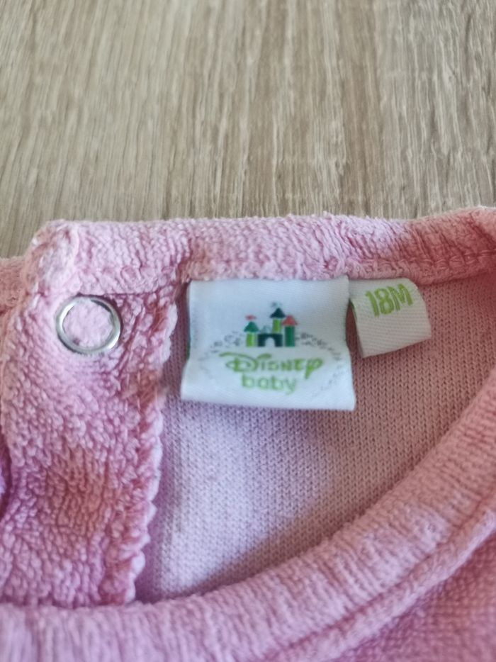 Pyjama en velour rose minnie bébé fille 18mois disney - photo numéro 4