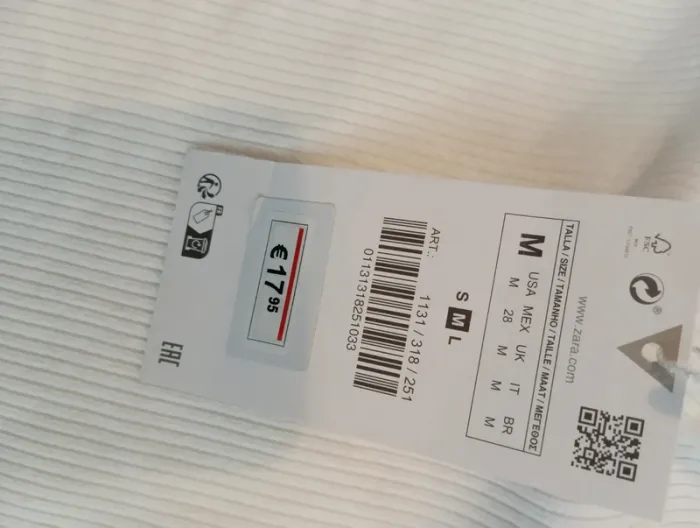 Body côtelé blanc Zara taille M - photo numéro 5