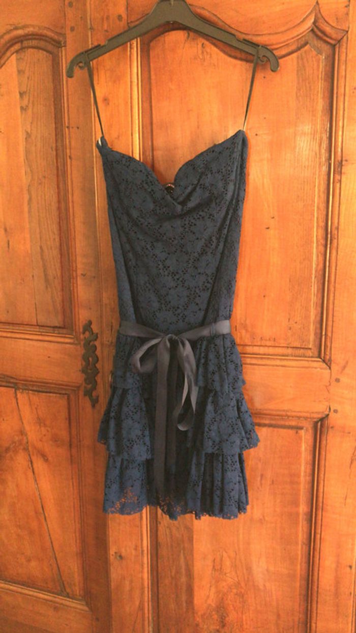 Morgan robe bustier taille M couleur bleu