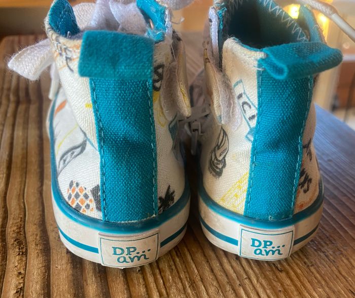 Baskets style converse montantes à zip - photo numéro 3