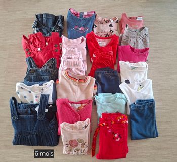 Lot vêtements fille 6m 