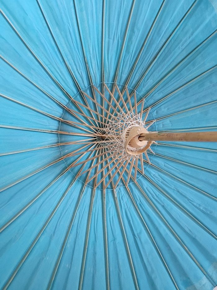 Ombrelle bois vintage - photo numéro 2