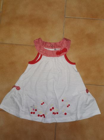 Robe cerise 6mois