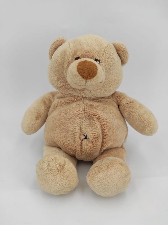 Peluche Doudou Ours Beige Tiamo 14 cm