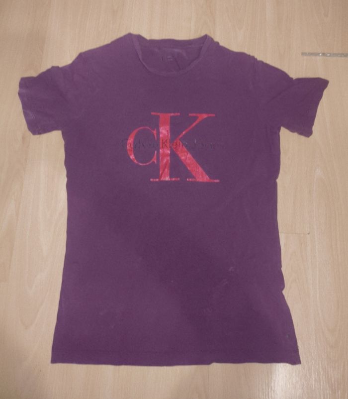 T-Shirt Calvin Klein Jeans Rouge (Taille S)