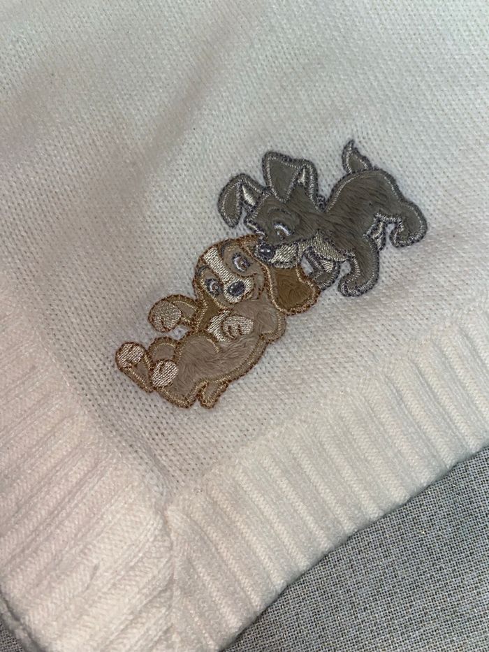 Couverture bébé la belle et le clochard disney - photo numéro 2