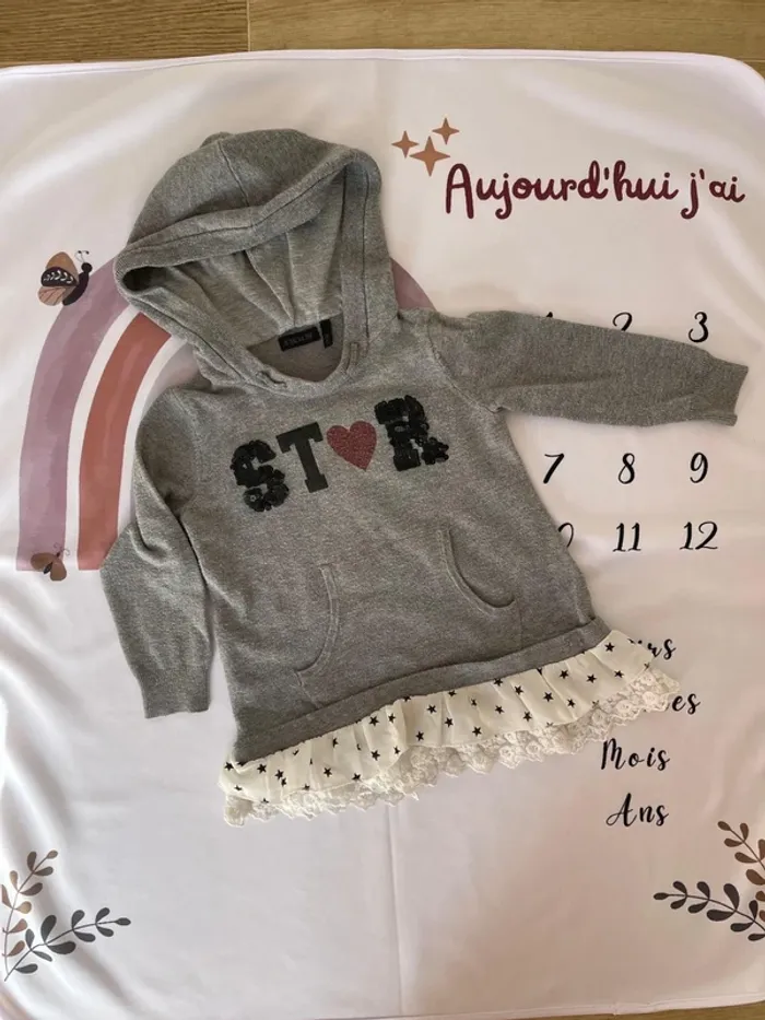 ⭐👧 Pull bébé fille IKKS – Taille 2 ans / 86 cm