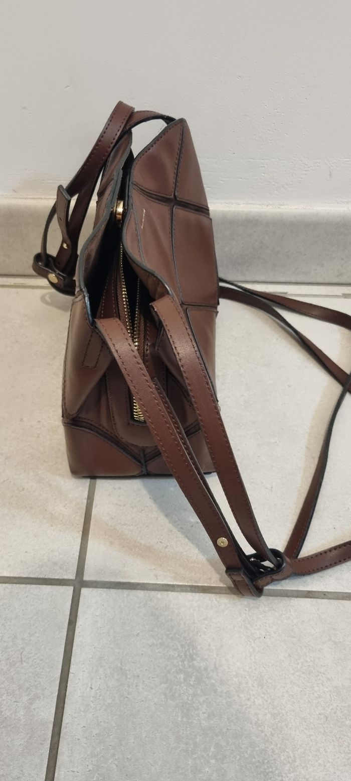 Sac à main bandoulière marron marella - photo numéro 6