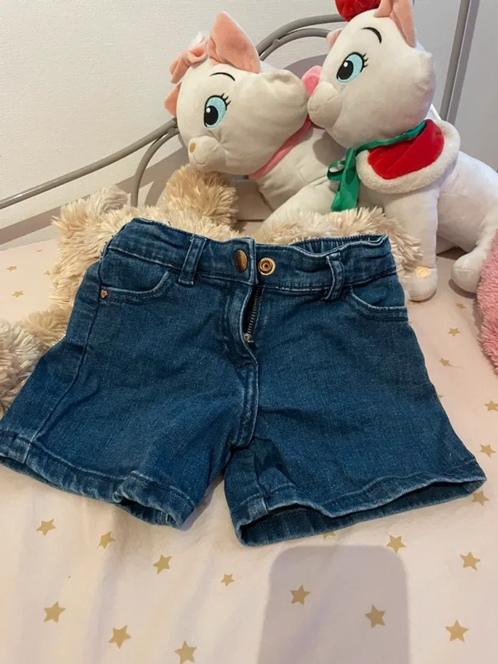 Short en jean - sergent major - poche cœur - T3ans