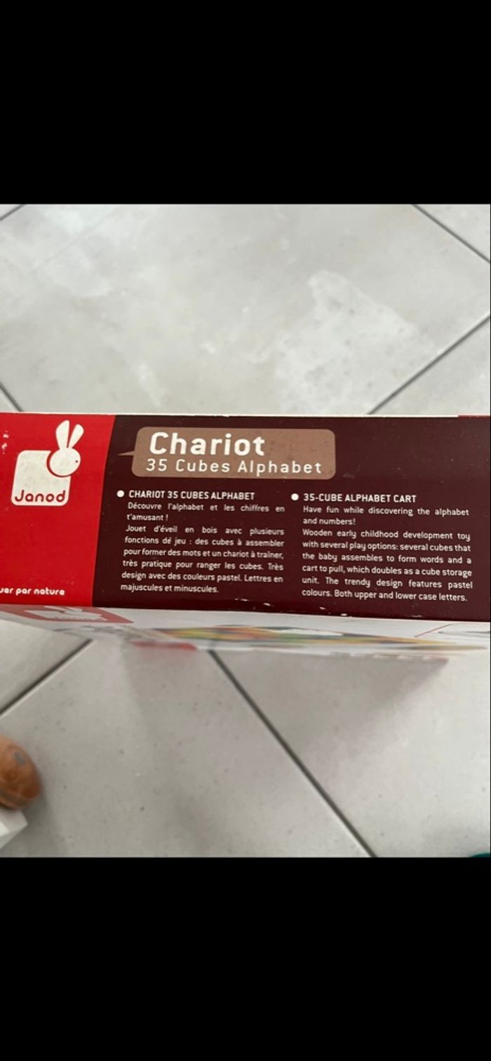 Chariot 35 cubes alphabet - photo numéro 4