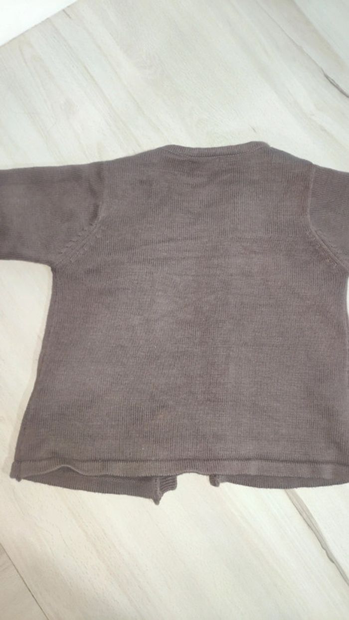 Gilet brun 12 mois Kimbaloo - photo numéro 3