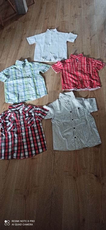 Lot de 5 chemisettes 10 ans