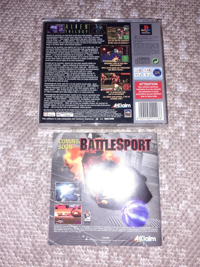 Jeu playstation 1 ps1 alien trilogy - photo numéro 2