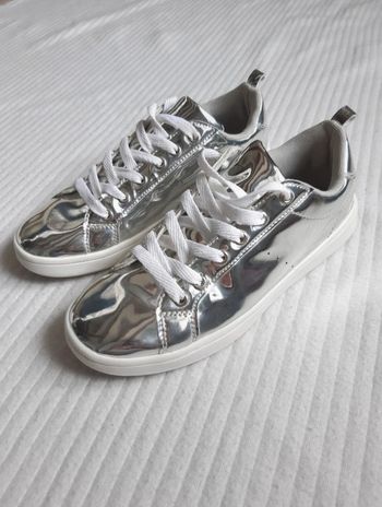 Baskets argentées kiabi 38
