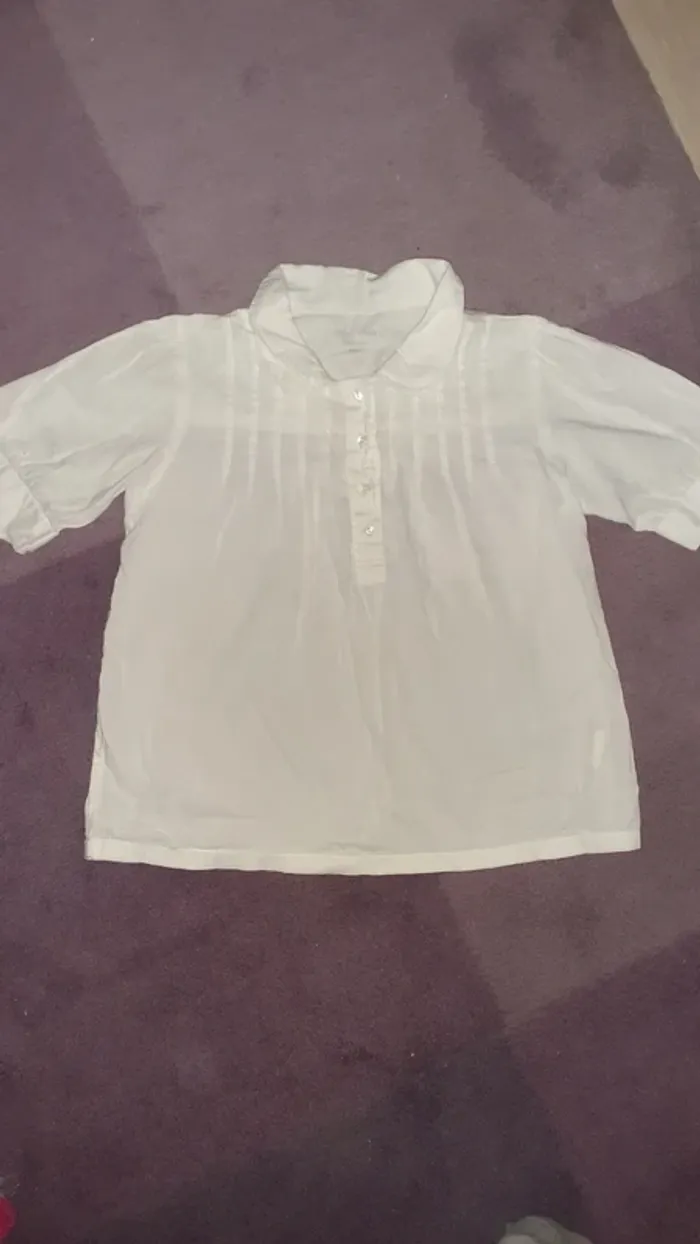Chemise manche courte blanche - photo numéro 2