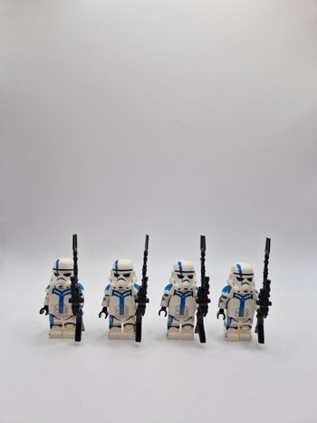 Figurines type lego 4 commander stormtroopers star wars