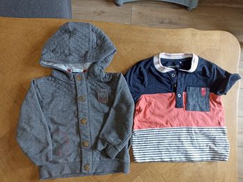 Lot gilet + tee shirt 18 mois