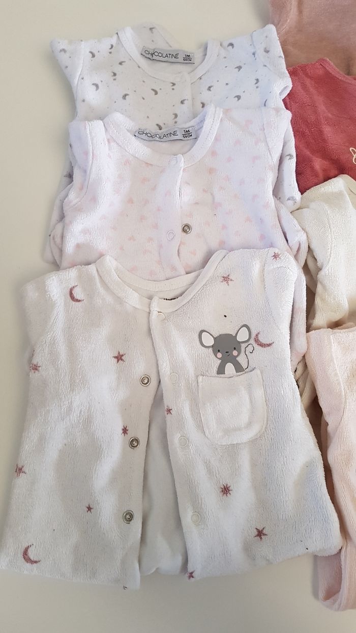 Lot 7 pyjamas taille 1mois - photo numéro 5