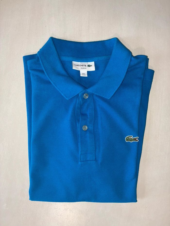 Polo Lacoste bleu électrique taille m très bon état