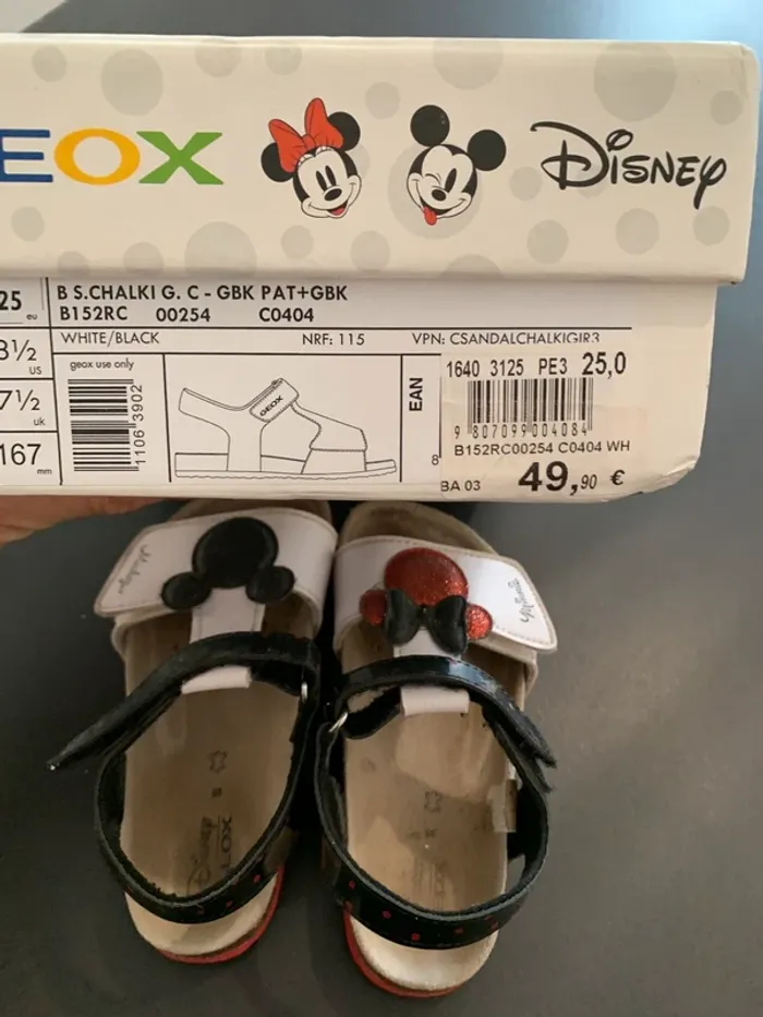 Sandales scratch Geox Disney Mickey Minnie taille 25 - photo numéro 7