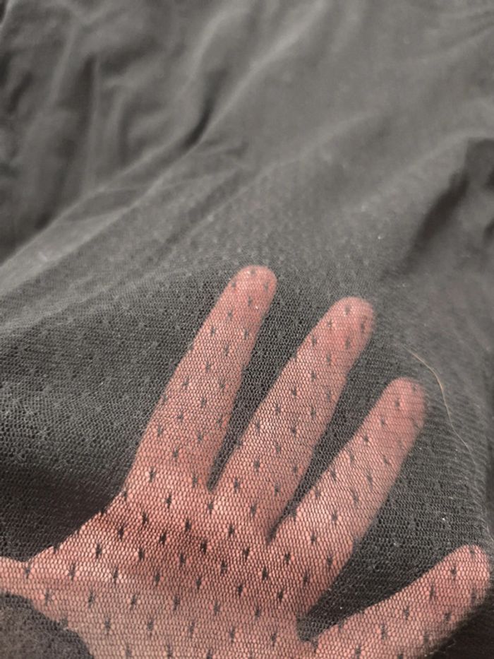 Lot de 3 hauts transparents / en dentelle taille 38 noir et bleu - photo numéro 5