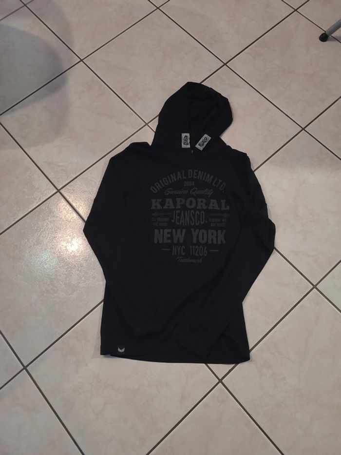 Tee-shirt à capuche Kaporal /14 ans