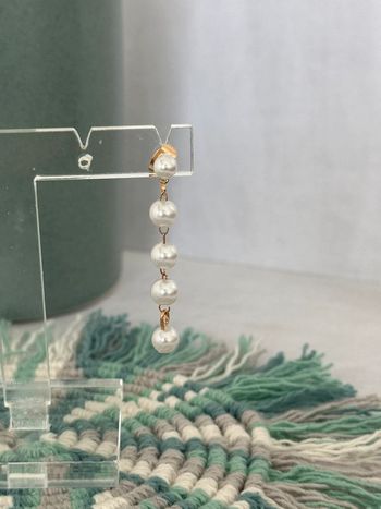 Boucles d’oreilles en perles couleur or sans nickel et sans plomb