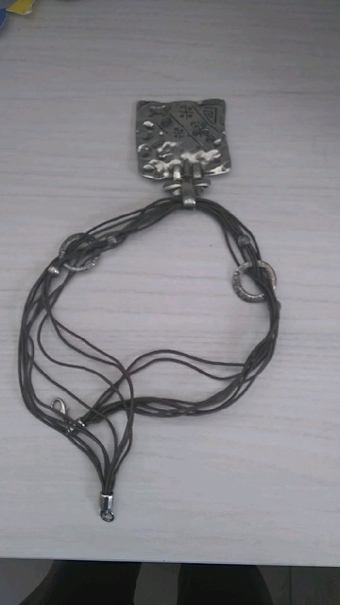 Collier et Boucle d oreille argent massif - photo numéro 3