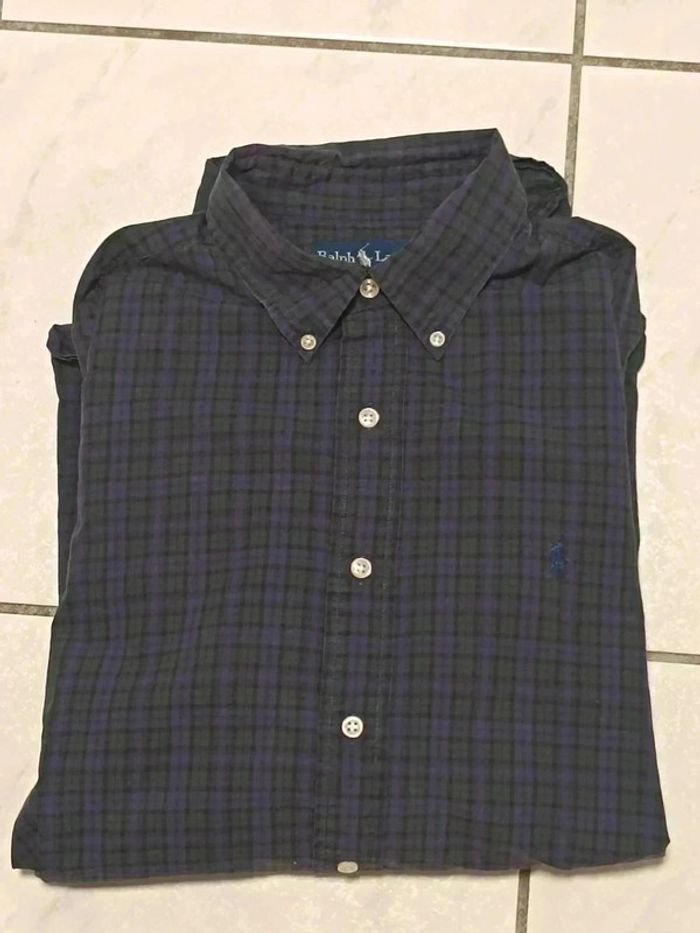 Chemise Ralph Lauren Vichy Vert & Violet - Vintage Y2K - photo numéro 14