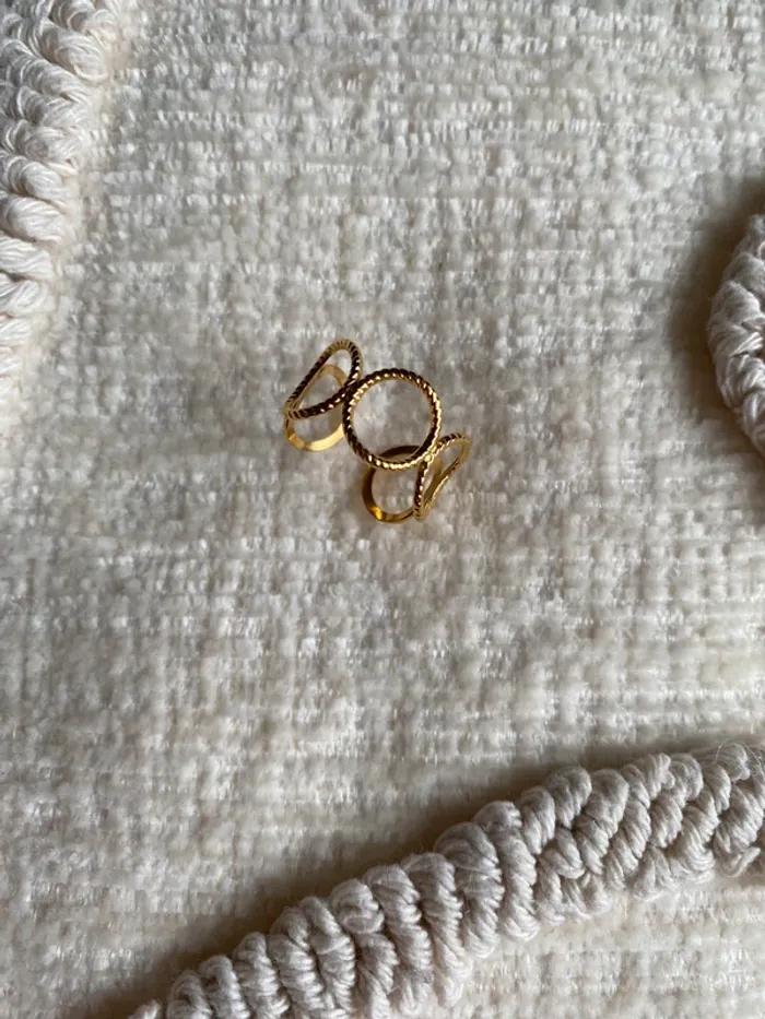 Bague doré ajustable - photo numéro 7